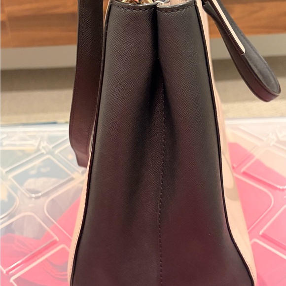 kate spade Blush Pink and Black Saffiano Satchel - Picture 9 of 9